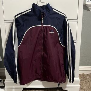 Retro Adidas Track Jacket, Vintage Adidas Windbreaker Jacket, Running Jacket